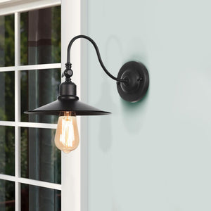 Chandelieria-Modern Black Bedroom Arm Wall Sconce-Wall Sconce-Default Title-