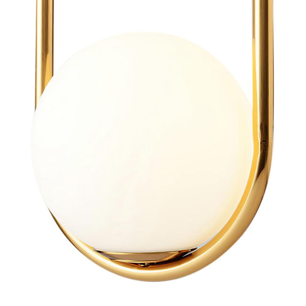 Chandelieria-Modern Brass Hanging Globe Pendant Light-Pendant-S-Circle