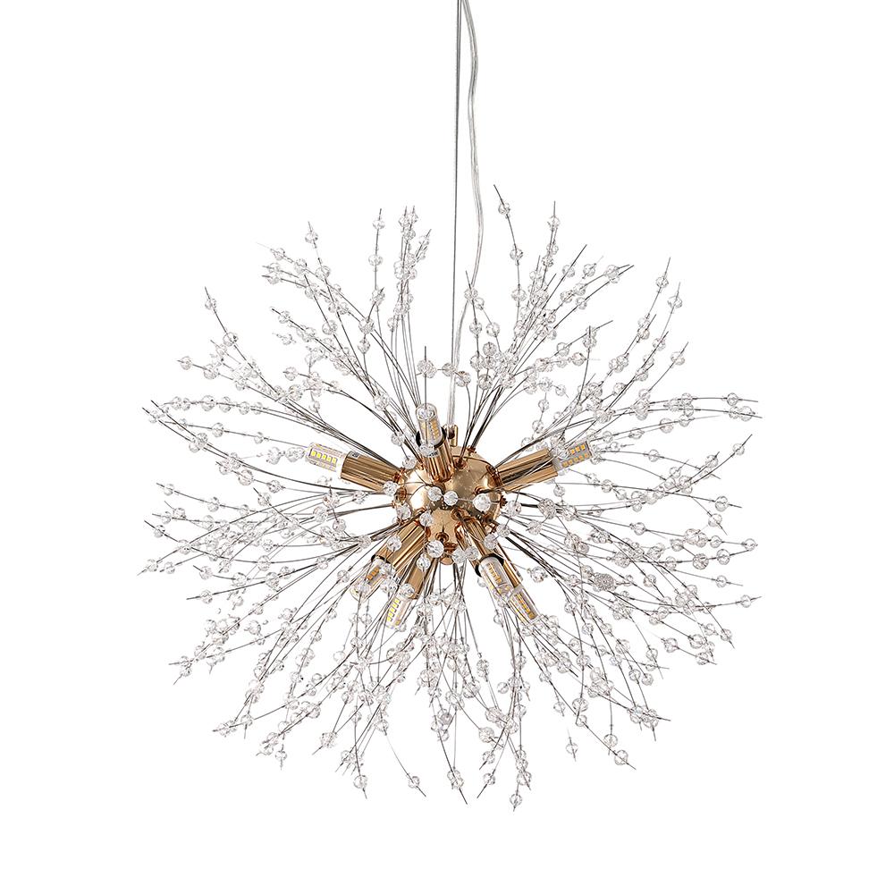 Modern Firework Crystal-Like Chandelier | Chandelierias, Sputnik Light ...