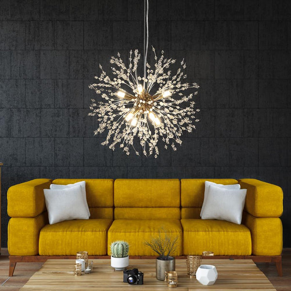 Chandelieria-Modern Firework Crystal Chandelier-Chandelier-Brass-