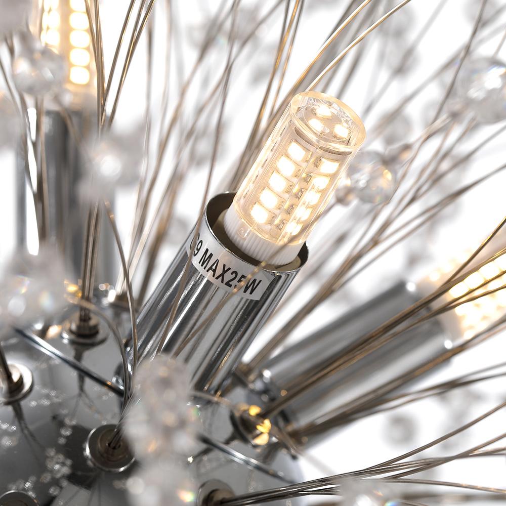 Modern Firework Crystal-Like Chandelier | Chandelierias, Sputnik Light ...