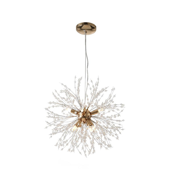 Chandelieria-Modern Firework Crystal Chandelier-Chandelier-Brass-8 Bulbs