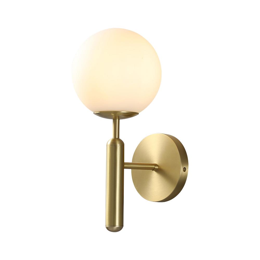 Modern Glass Globe Wall Sconce Lamp | Chandelierias, Globe Wall Sconce ...