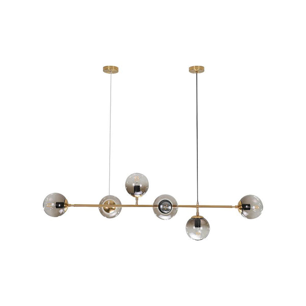 Chandelieria-Modern Glass Sphere Shades Linear Chandelier-Chandelier-Default Title-