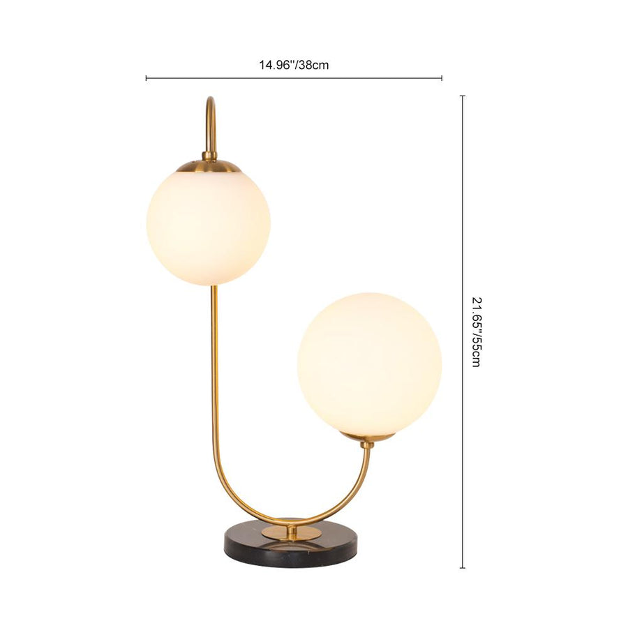 Chandelieria-Modern Globe Brass Table Lamp-Table Lamp-Default Title-