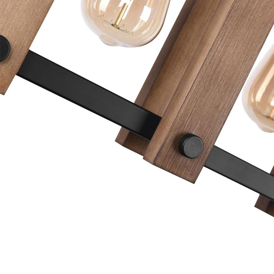 Chandelieria-Modern Industrial Linear Wood Pendant Light-Pendant Light-Default Title-