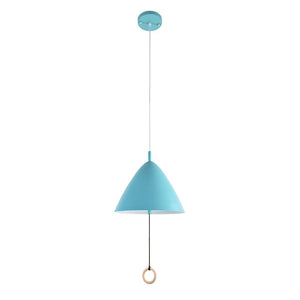Chandelieria-Modern Pull String Hanging Pendant Light-Pendant-Blue-