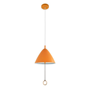 Chandelieria-Modern Pull String Hanging Pendant Light-Pendant-Orange-