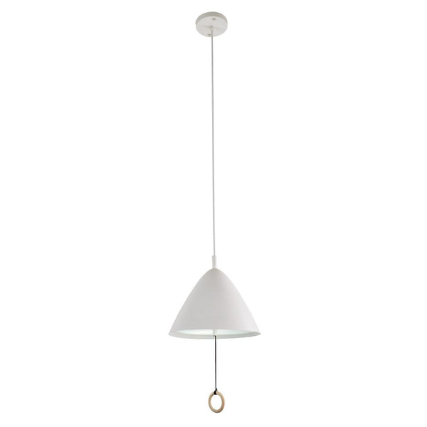 Chandelieria-Modern Pull String Hanging Pendant Light-Pendant-White-