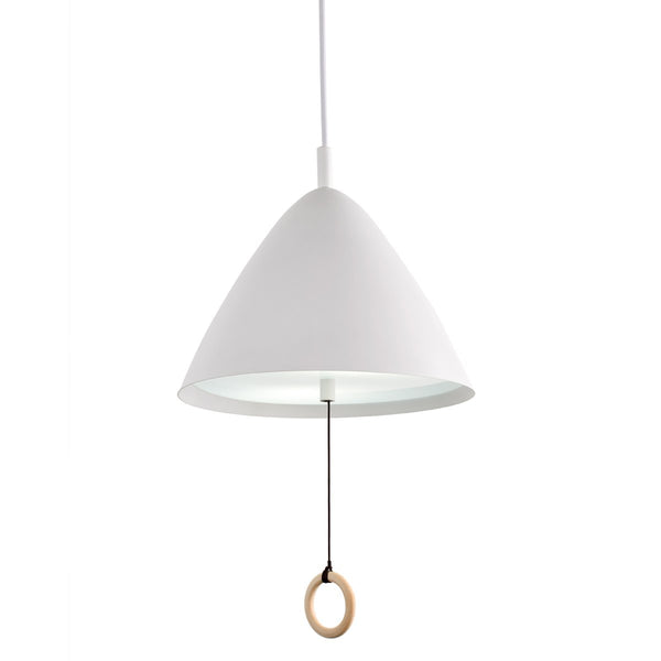 Chandelieria-Modern Pull String Hanging Pendant Light-Pendant-White-