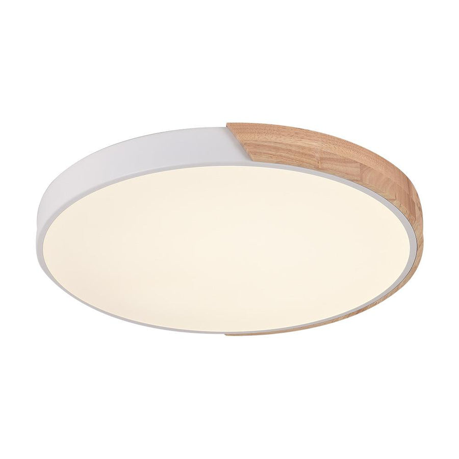 Chandelieria-Modern Round LED Flush Mount Ceiling Light-Flush Mount-White-Warm