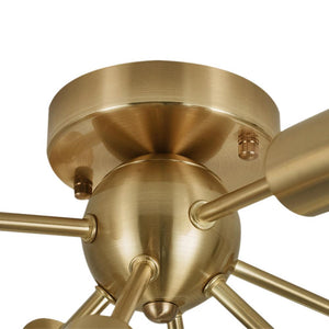 Chandelieria-Modern Sputnik Flush Mount Brass Ceiling Light-Flush Mount-Default Title-