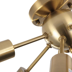 Chandelieria-Modern Sputnik Flush Mount Brass Ceiling Light-Flush Mount-Default Title-