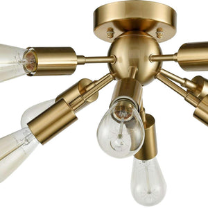 Chandelieria-Modern Sputnik Flush Mount Brass Ceiling Light-Flush Mount-Default Title-
