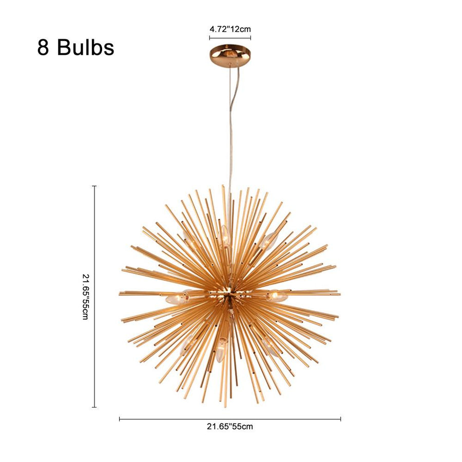 Chandelieria-Modern Sputnik Sphere Sunburst Chandelier-Chandelier-8 Bulbs-