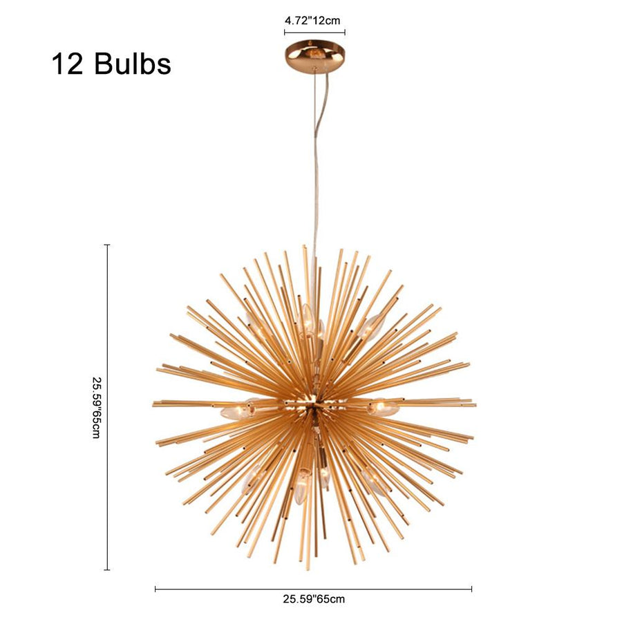 Chandelieria-Modern Sputnik Sphere Sunburst Chandelier-Chandelier-8 Bulbs-