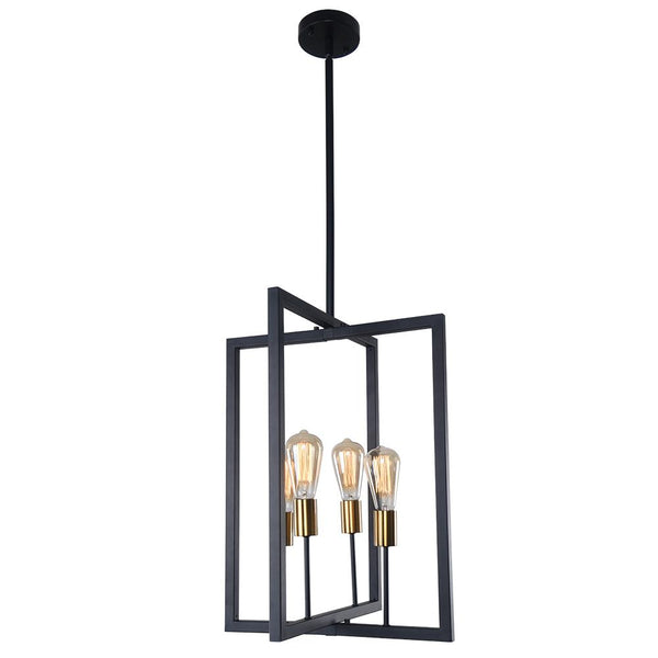 Chandelieria-Modern Square Metal Linear Pendant Lighting-Pendant-Default Title-