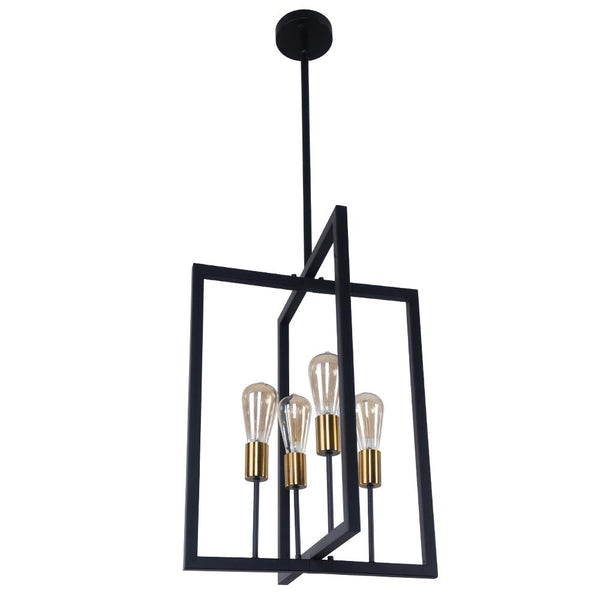 Chandelieria-Modern Square Metal Linear Pendant Lighting-Pendant-Default Title-