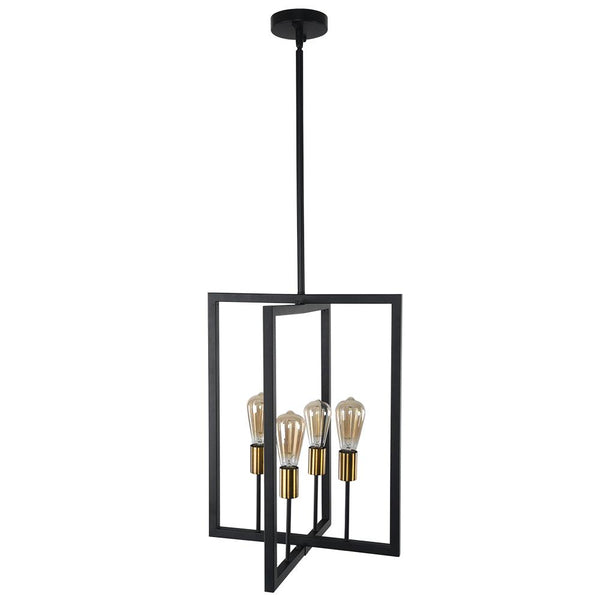 Chandelieria-Modern Square Metal Linear Pendant Lighting-Pendant-Default Title-