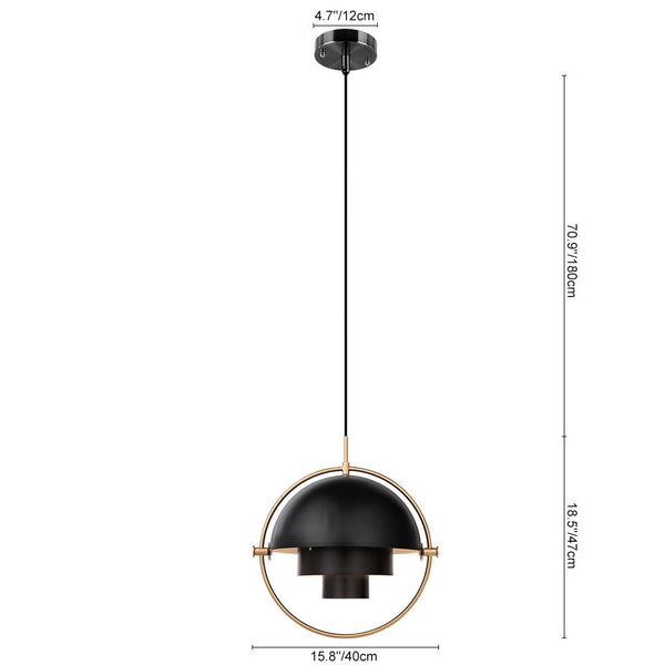 Chandelieria-Multi-Lite Shape-Changing Modern Pendant Lighting-Pendant-Black-