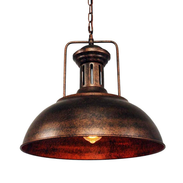 Chandelieria-Rustic Metal Hanging Pendant Light-Pendant-Rusty-