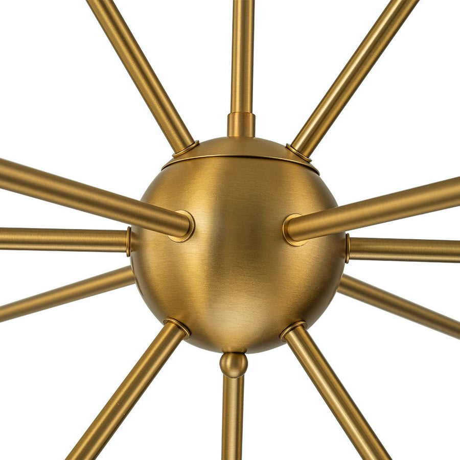 Chandelierias-12-Light Mid-century Opal Glossy Glass Sputnik Sphere Chandelier-Chandelier-Brass (Pre-order)-