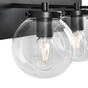 Chandelierias-3-Light Black Dimmable Vanity Light-Wall Light--