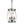 Chandelierias-3-Light Black Rustic Drum Pendant Chandelier-Chandelier--