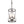 Chandelierias-3-Light Black Rustic Drum Pendant Chandelier-Chandelier--