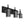 Chandelierias-3-Light Brushed Nickel Vanity Light-Wall Light-Black-