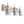 Chandelierias-3-Light Brushed Nickel Vanity Light-Wall Light-Nickel-