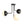 Chandelierias-3-Light Glass Globe Semi-Flush Ceiling Light-Semi Flush-3 Bulbs-Black