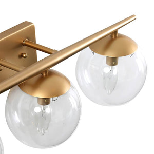 Chandelierias-3-Light Gold Dimmable Vanity Light-Wall Light--