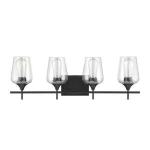 Chandelierias-4-Light Contemporary Decorative Vanity Light-Wall Light-Black-