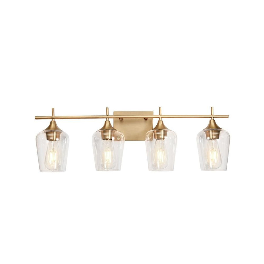 Chandelierias-4-Light Contemporary Decorative Vanity Light-Wall Light-Brass-