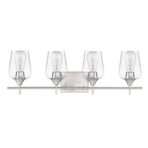 Chandelierias-4-Light Contemporary Decorative Vanity Light-Wall Light-Nickel-