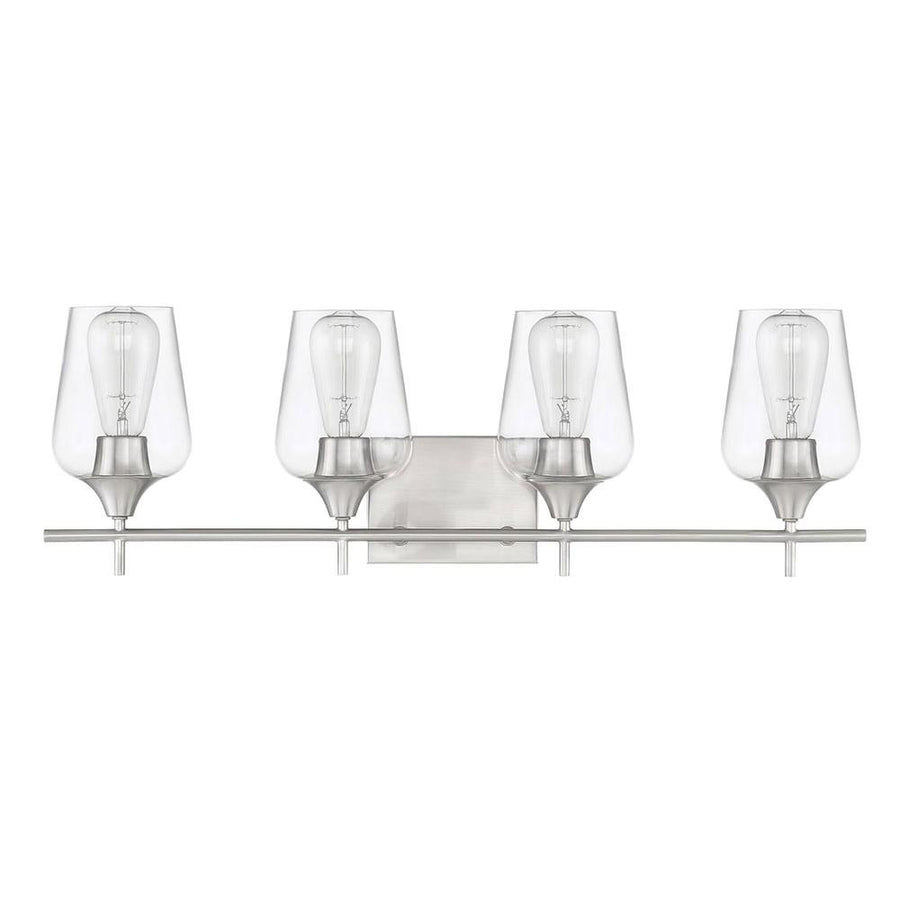 Chandelierias-4-Light Contemporary Decorative Vanity Light-Wall Light-Nickel-