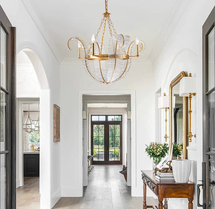 4-Light Mid-century Decorative Candle Chandelier | Chandelierias, Lily ...