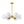 Chandelierias-6-Light Mid-century Opal Glass Sphere Chandelier-Chandelier-Brass (Pre-order)-
