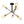 Chandelierias-6-Light Modern Sputnik Linear Chandelier--Black-