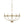Chandelierias-6-Light Unique Curved Metal Chandelier-Chandelier-Brass-