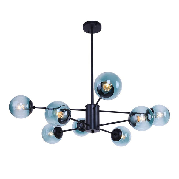 Chandelierias-8-Light Sputnik Modern Linear Chandelier-Chandelier--