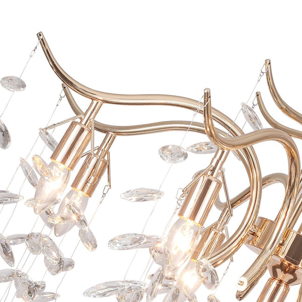 Chandelierias-9-Light Luxury Branch Chandelier With Crystal Accents-Chandelier--