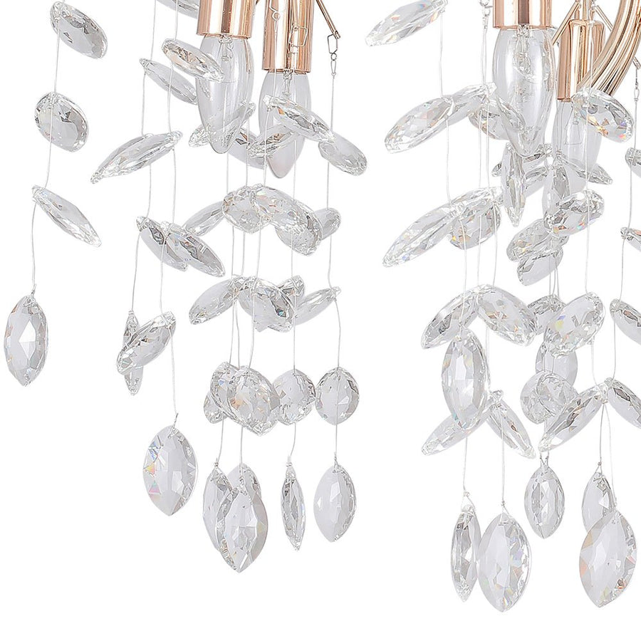 Chandelierias-9-Light Luxury Branch Chandelier With Crystal Accents-Chandelier--