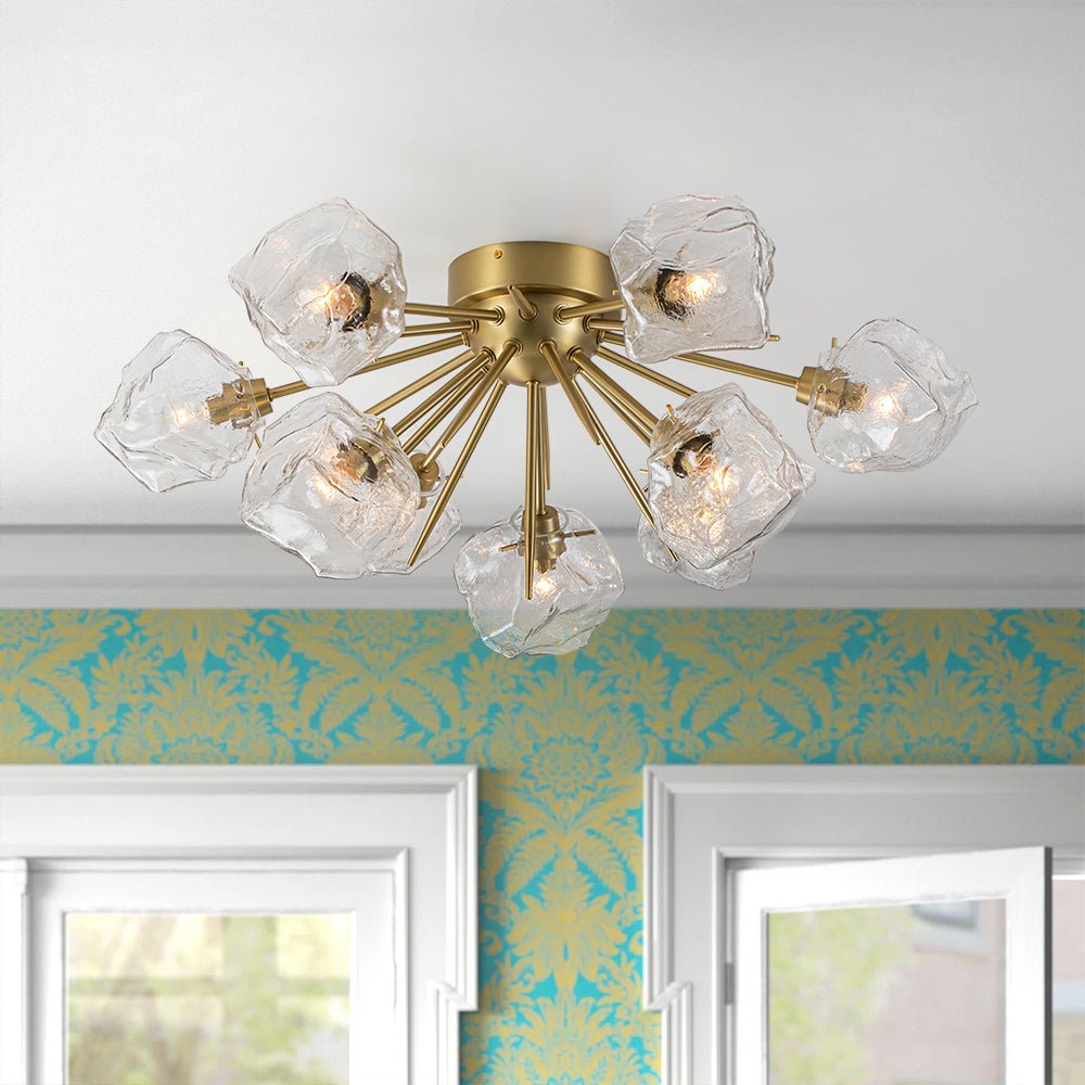 Sputnik flush mount light fixture sales