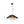 Chandelierias-Bohemian 1-Light Hat Pendant with Hemp Rope Accents-Pendant-Black-1 Bulb