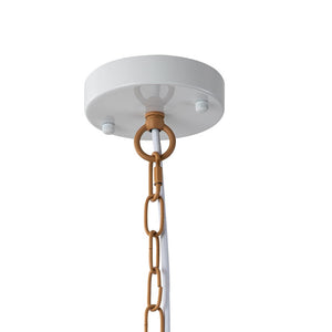 Chandelierias-Bohemian 4-Light Brown Hemp Rope Geometric Lantern Pendant-Pendant-Brown-4 Bulbs