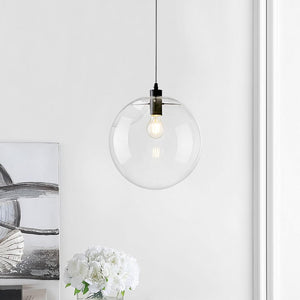 Chandelierias-Contemporary 1-light Glass Globe Pendant Light-Pendant Light-8 in.-