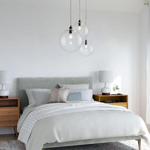 Chandelierias-Contemporary 1-light Glass Globe Pendant Light-Pendant Light-8 in.-