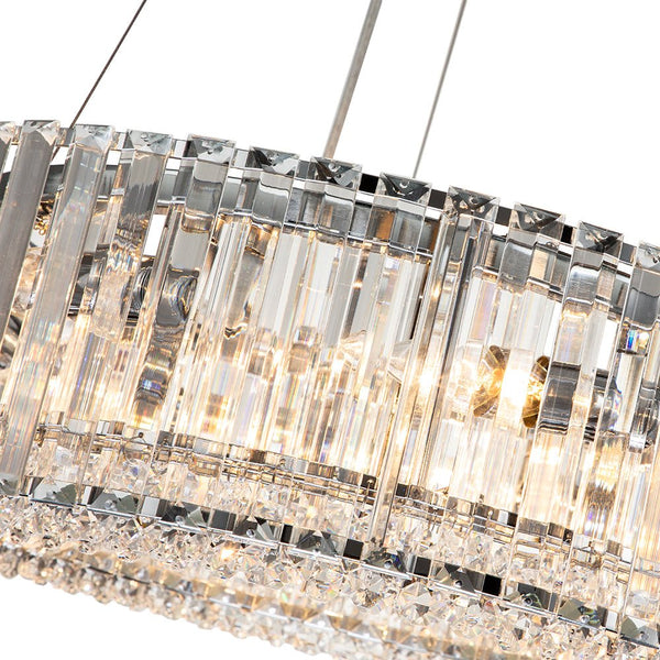 Chandelierias-Contemporary 6-Light Circle Crystal Chandelier-Chandeliers--